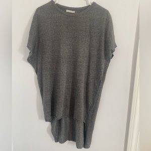 Italian Made Grey High-Low Tunic